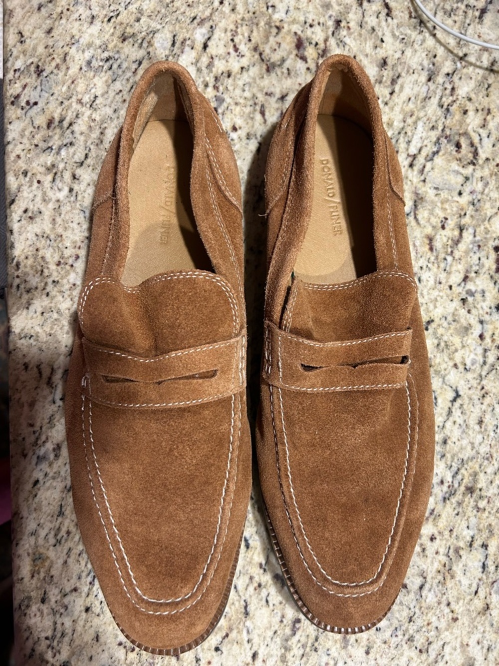 Donald Pliner “Enzio-CS” soft suede men’s penny loafers. Size 15M! EUC